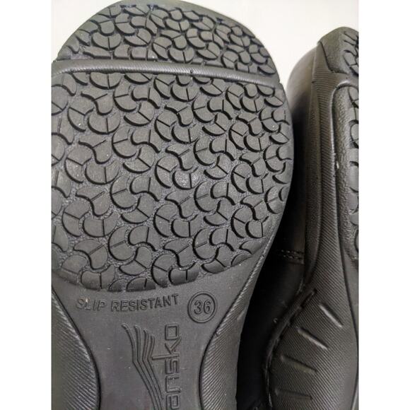 Dansko Neci Women’s Black Leather Slip Resistant Work Walkin Shoes Size 36 US 6 - Picture 6 of 8